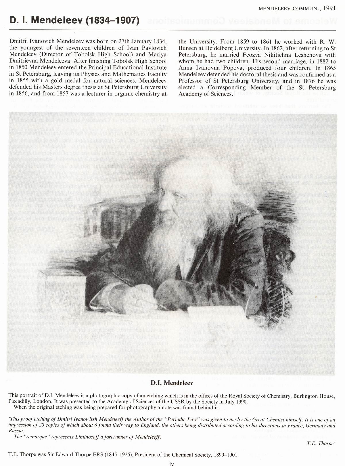 dmitri mendeleev father